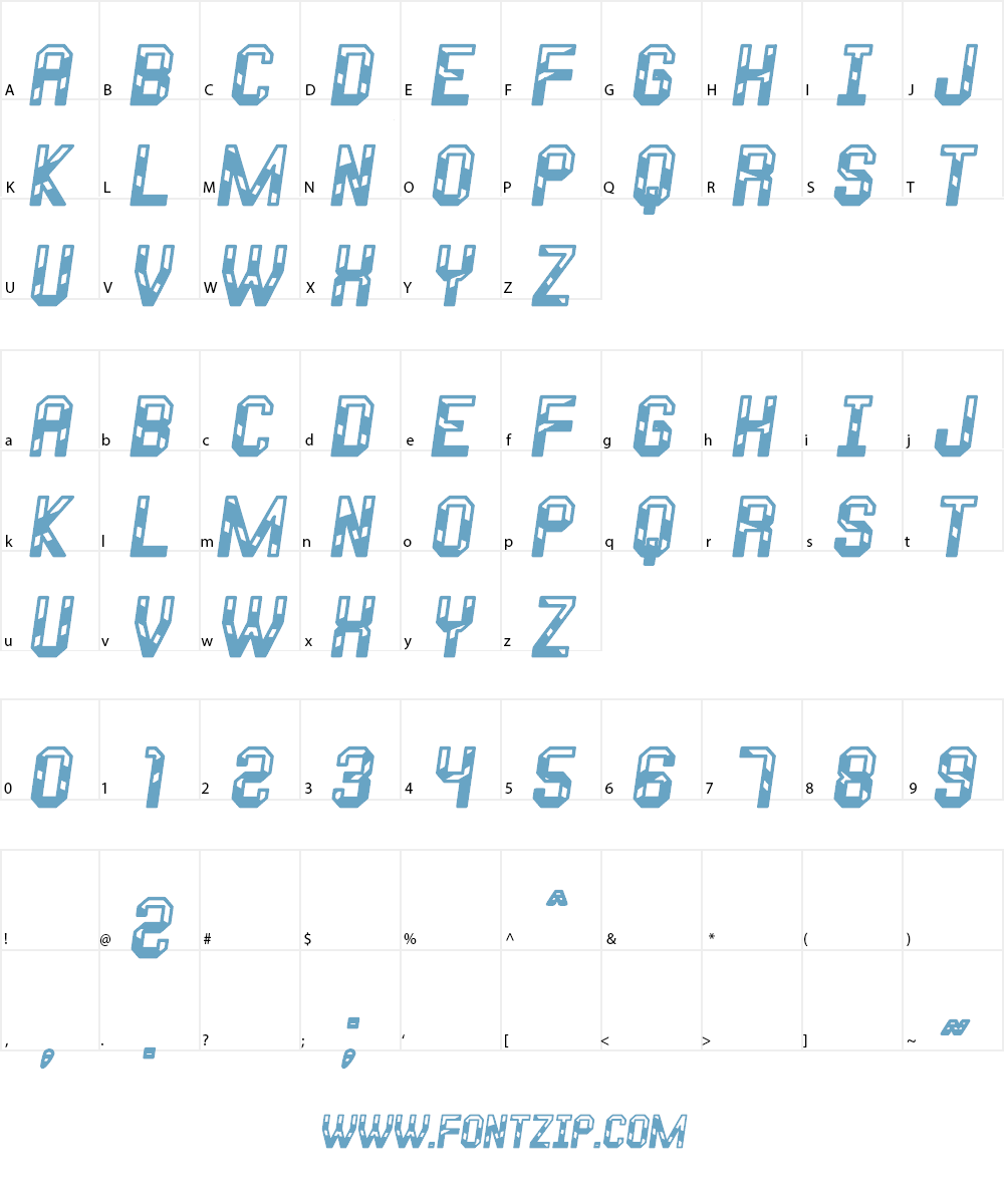Metalo Of South St Font Character